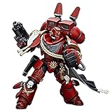 TOYVERSE JOYTOY Figura de acción 1/18 Warhammer 40,000, Capitán Blood Angels con Paquete de Salto, Articulaciones Móviles Modelo de Personaje, 15 Años y Más