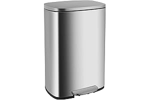 12 Gallon Trash Can with Lid - 13 Gallon/50 L Garbage Can...
