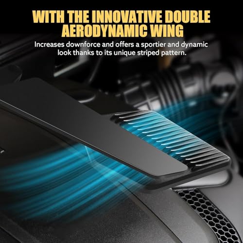 Image of OTOROYS Universal Motorcycle Rearview Mirrors, 180 Foldable & Rotatable Side Mirrors with Stealth Wind Wing Design | Fits 10mm & 8mm Mounts | Compatible with Most Bikes & Scooters