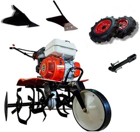 PowerGround Motoazada Gasolina 208cc,7cv, 90cm +Kit Agrícola + Arado Lateral 700 OHV