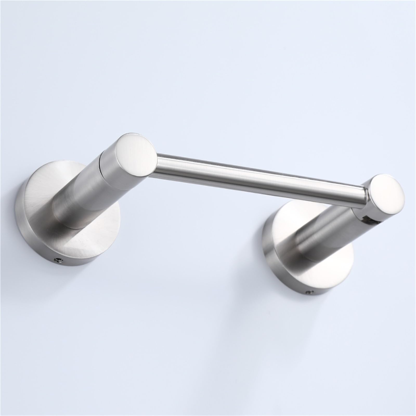 Portarrollos Papel Higienico Estante de Soporte de Papel higiénico de aleación con Bandeja, Accesorios de baño, Rollo for Colgar en la Pared de Cocina(Brushed)