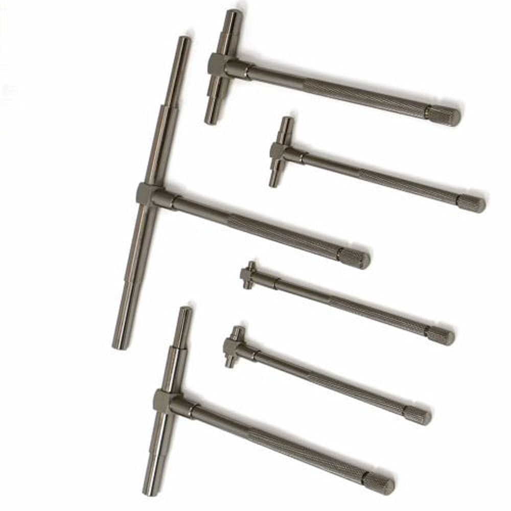 Telescoping T Bore Gauge 6 pc Cylinder Hole Smooth Gage Professional Set w/Pouch NEW,Jikkolumlukka