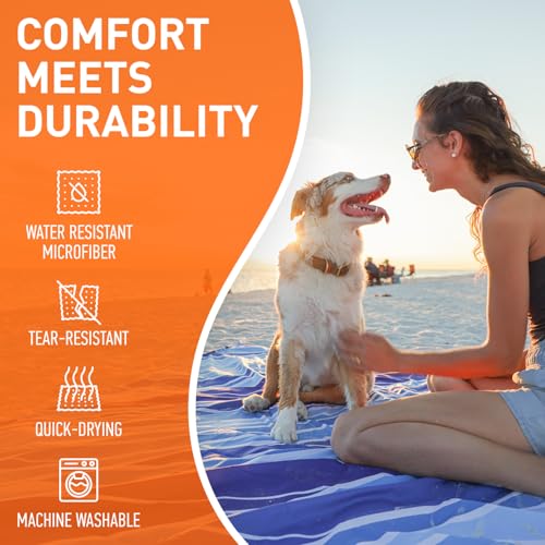 Couverture de camping imperméable grand tapis de plage pliable extérieur - 6