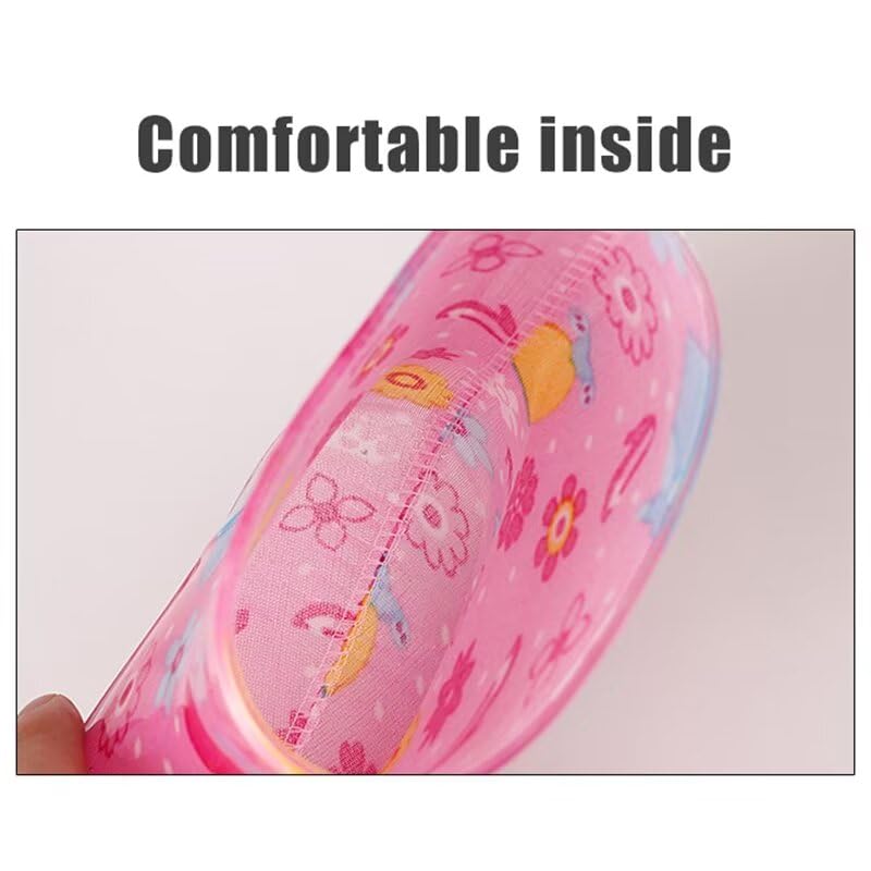 Kids Boy Girl Lovely Cartoon Fashion Rain Boots for Walking River Beach Sport4