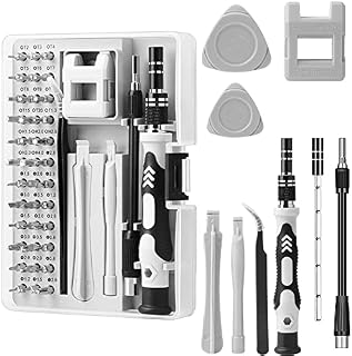 Chyaya 45 in 1 Precision Screwdrivers Set, Professional Mini Screwdriver Set Repair Tool Kit for iPhone Laptop PC Watch Glasses Xbox and Other Electronics, Small Screwdriver Bit Set with Case