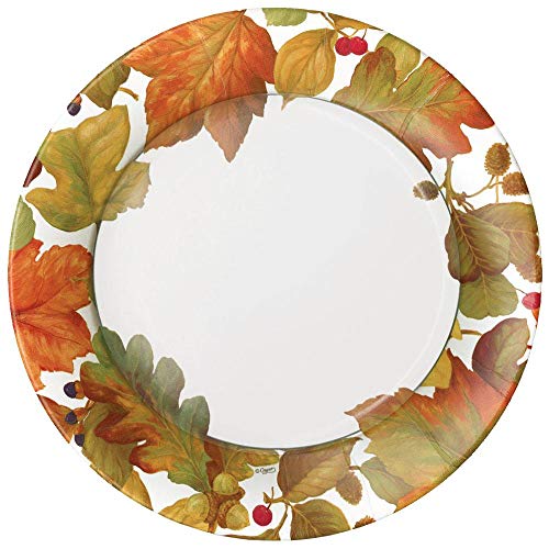 Caspari Autumn Leaves II Paper Dinner Plates - 16 Count Caspari Autumn Leaves II Paper Dinner Plates - 16 Count
