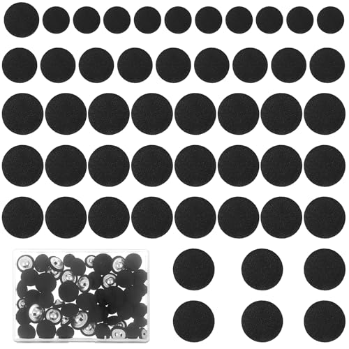 Classicseali 50pcs Upholstery Buttons for Tufting,Vintage Black Upholstery Buttons,Fabric Tuxedo