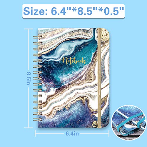 Ruled-NotebookJournal-Lined-Journal-with-Premium-Thick-Paper-85-X-64-College-Ruled-Spiral-NotebookJournal-Banded-with-Exquisite-Inner-Pocket-Waterproof-Hardcover-with-Colorful-Pattern