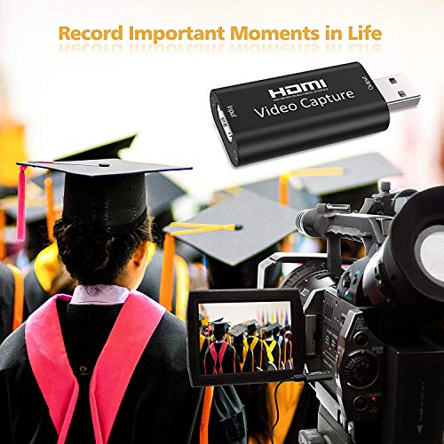 Microware HDMI Video Capture, 4K HDMI to USB 2.0 Video Capture Device, 1080P HD 30fps Broadcast Live and Record Video Audio Grabber for Gaming,... - Image 2