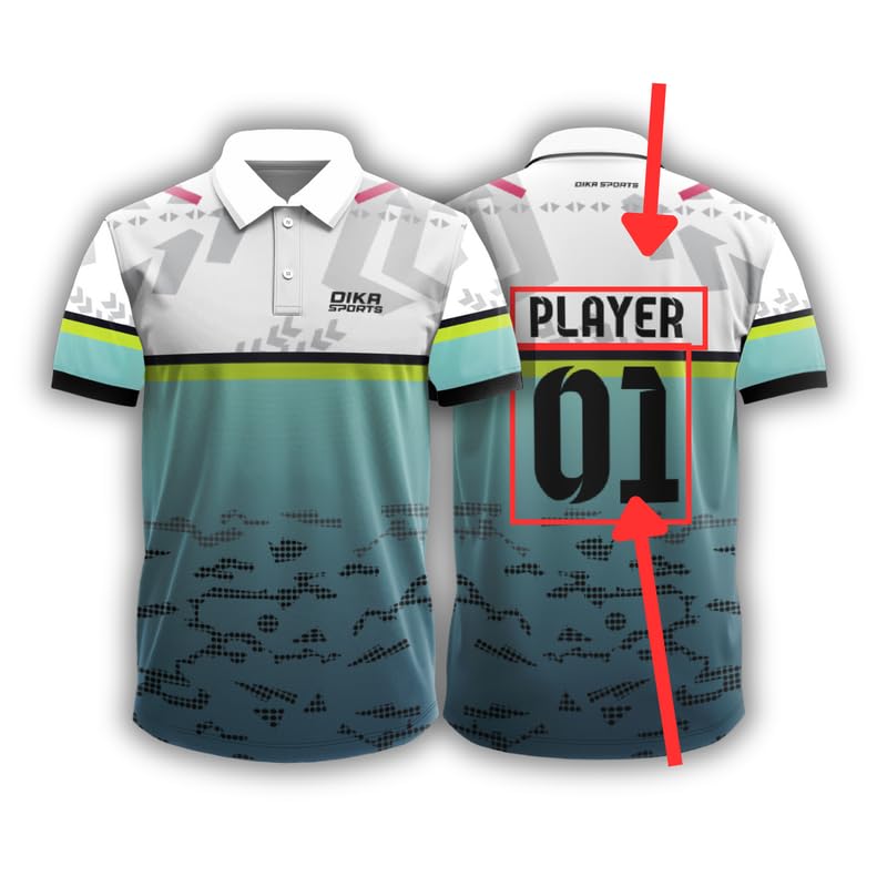 Dika SportsCustom jerseyCricket t-Shirt Breathable Cricket Jersey Printed | 2 Year to 5XL