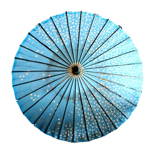 ILuvic 和傘 番傘 紙傘 踊り傘 日傘 舞踊小物 桜吹雪 和風日傘 飾り用 防水 手作り 80*84cm 和服 長傘 紫 赤 花柄 和柄 コスプレ 花火 インテリア（30色）