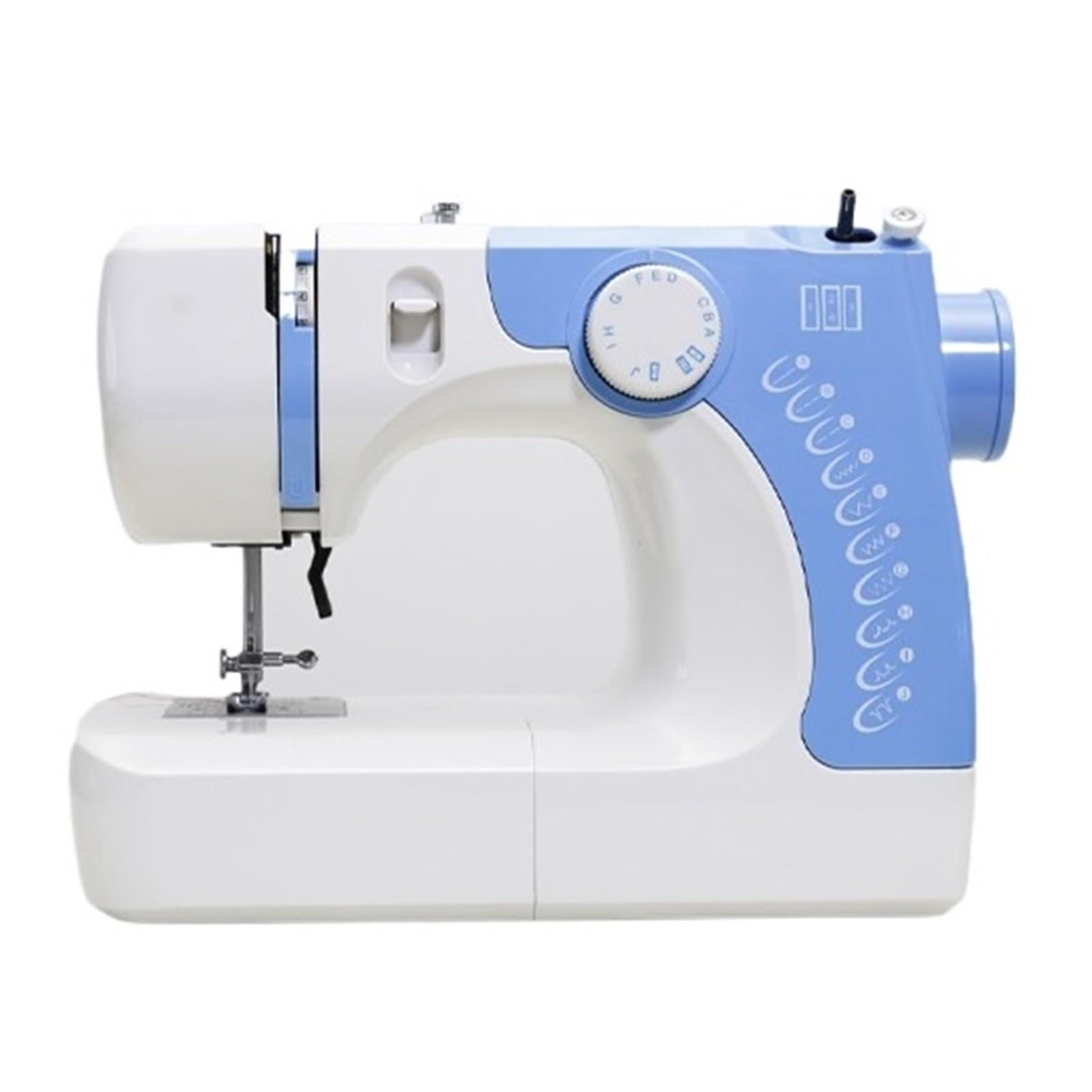 Automatyczna Elektroniczna Przenośna Wielofunkcyjna Maszyna Do Szycia Elektryczna Kieszonkowa Mała Domowa Typu Desktop Mocna Cicha Stabilna(Blue)
