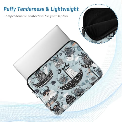 Funda para portátil de 13-14 pulgadas con diseño de piratas miniatura 5