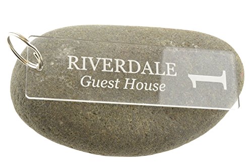 Preisvergleich Produktbild Origin personalisierbar Schlüsselanhänger Acryl klar, Rechteck