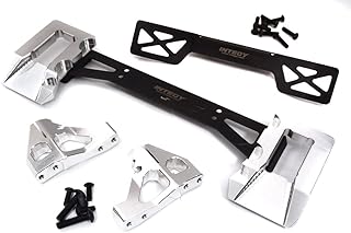 C32572SILVER Alloy Machined Rear Body Mount Set for Traxxas 1/8 Sledge 4WD