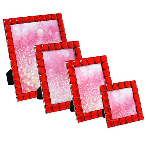 Isaac Jacobs Decorative Sparkling Red Jewel Picture Frame, Photo Display & Home Décor (5X7, Red) #TOP3