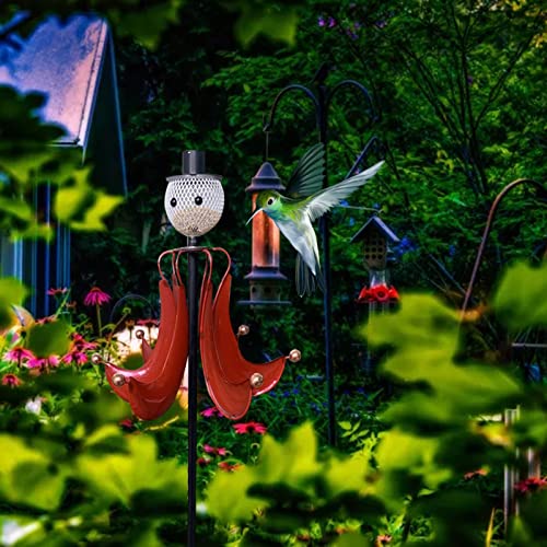 Feeder Pole Metal ArtsYard Hanging Bird Flower Outdoor Decoration Garden Bird Feeder Kitchen,Dining & Bar Squirrel Stopper Pole Extension (Red, One Size) - Image 7