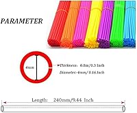 Vista 6 de 72 piezas universales de radios para motocicleta, motos de cross, cubierta protectora colorida, cubierta protectora de rueda para Yamaha Kawasaki