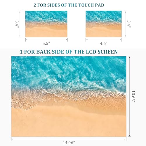 Image of Laptop Notebook Skin Sticker Cover Decal, 12 13 13.3 14 15 15.4 15.6 inch Laptop Vinyl Skin Sticker Cover Art Protector Decal Universal, Beach