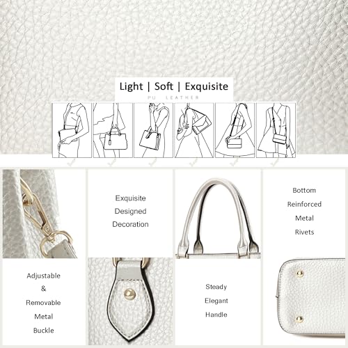 Image of CHICAROUSAL Purses and Handbags for Women Leather Crossbody Bags Women's Tote Shoulder Bag