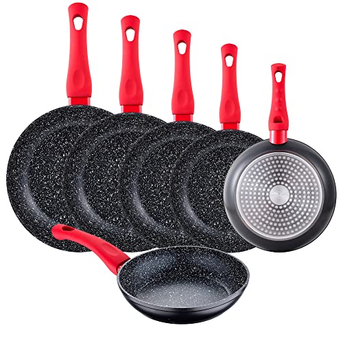 San Ignacio - Pack 6 Sartenes Energy Ø18/20/22/24/26/28 Cm, Alumino Forjado, Negro En Oferta Pack 6 Sartenes Energy Ø18/20/22/24/26/28 Cm, Alumino Forjado, Negro