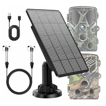trail cameras with solar panels