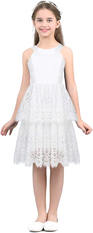 amazon robe blanche fille