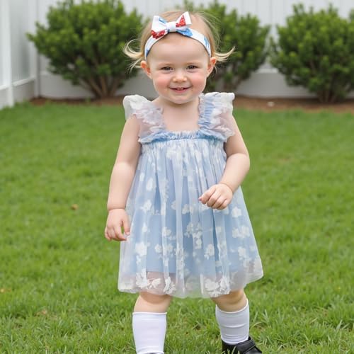 Toddler Baby Girl Summer Tulle Dress Sleeveless Strap Floral A Line Princess Dress Cute Birthday Party Tutu Sundress3