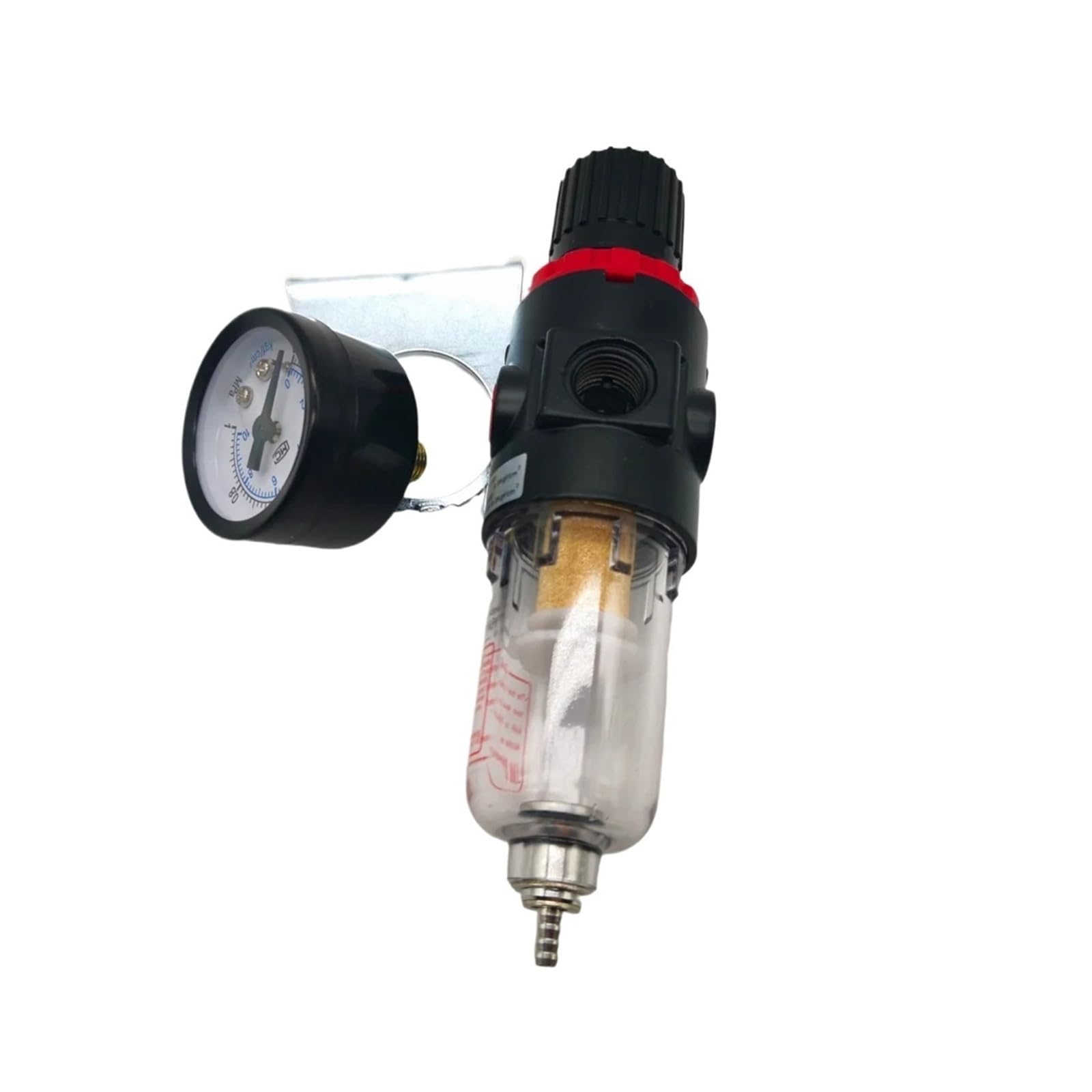 G1/4 Pneumatic Air Filter Regulator with Pressure Gauge/Flow Control Valve/Air Compressor Drain/Speed Controller(AFR2000,Copper Filter)