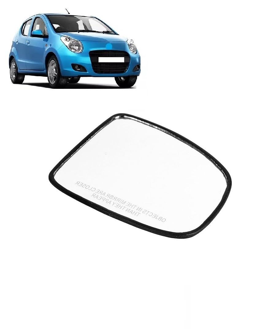 Left [Passenger] Side View Sub Mirror Glass Plate for Maruti Suzuki A-Star