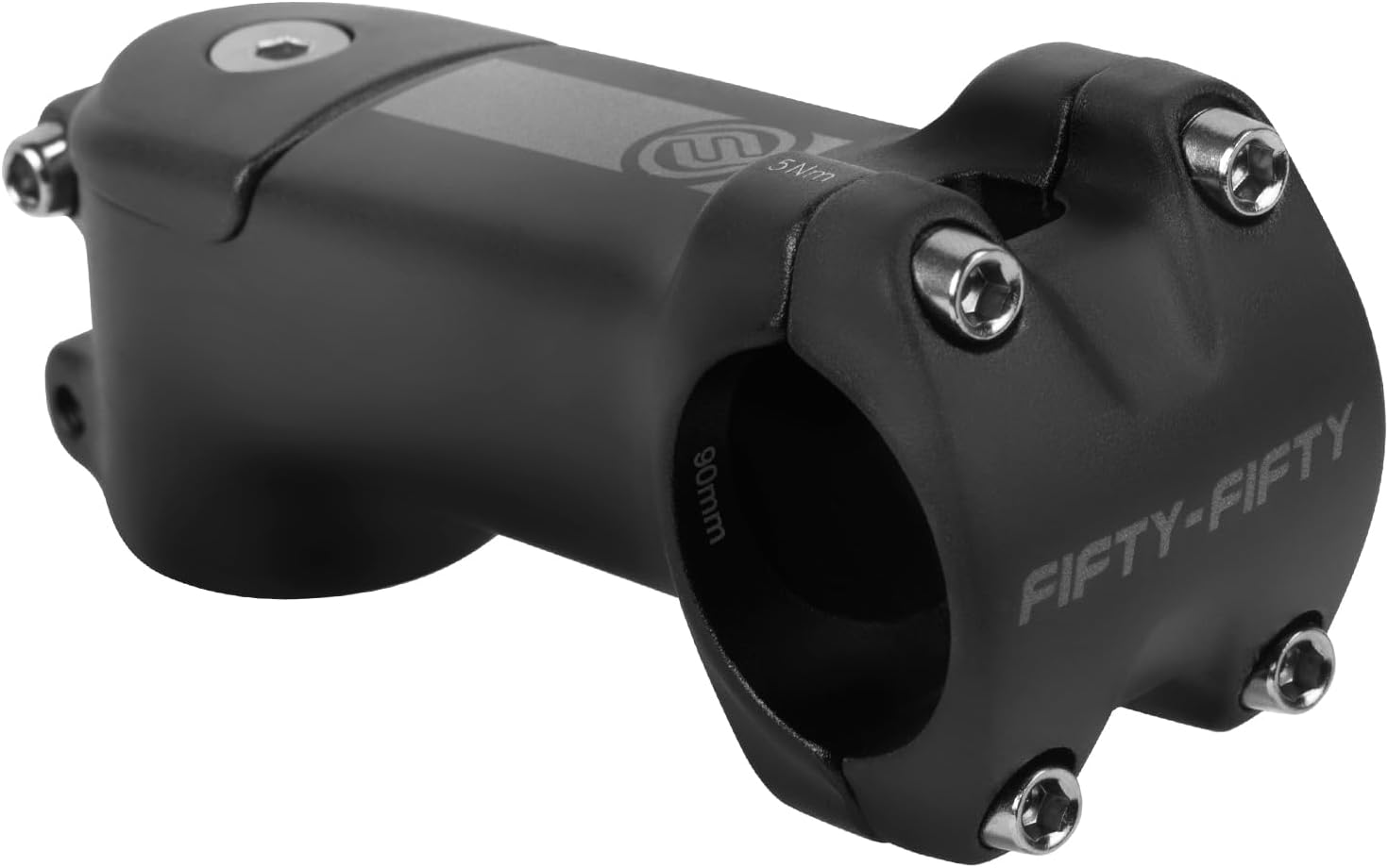 FIFTY-FIFTY Bike Stem with 31.8mm Bar Clamp, 7 Degree Aluminum Alloy Bicycle Handlebar Stem for 1-1/8" Steer Tube, Suitable for Mountain, Road Bike, E-MTB