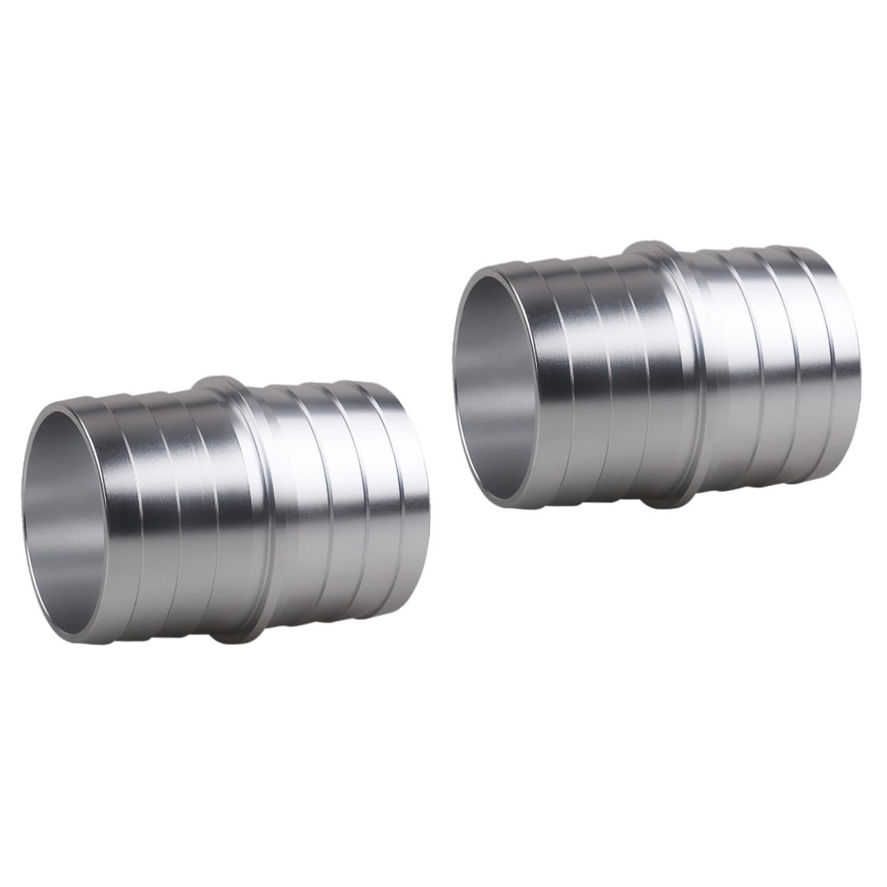 ABOOFAN 2 Pièces Adaptateur De Durite De Radiateur Universel Connecteur De Tuyau De Liquide De Refroidissement Coupleur De Tuyau D'arrosage Doiteur De Tuyau Seul Alliage D'aluminium Silver