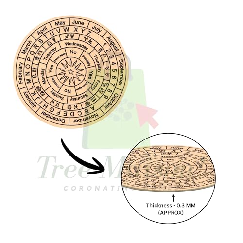 Image of Vastu Brown Dowsing Board | 9 Inch | Metaphysical Message Board for Witchcraft with Brass Pendulum (Pendulum Assorted) Acrylic Divination Board | Pendulum Dowsing Board