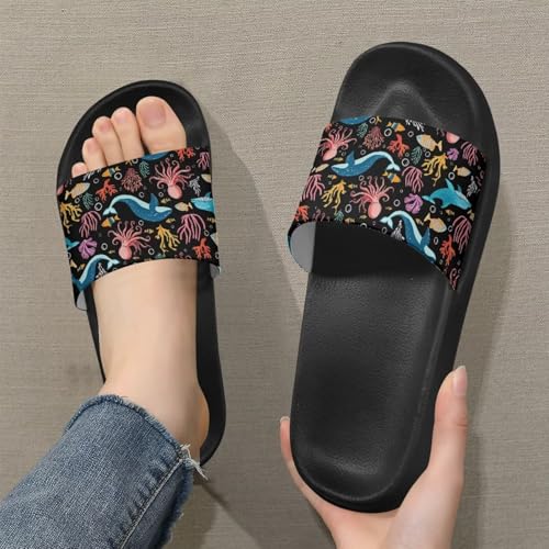 JoyLamoria Women Animal Design Slides House Sandals for Cloud Slippers Thick Sole Cushioned Non-Slip Bathroom Pool Beach Summer2