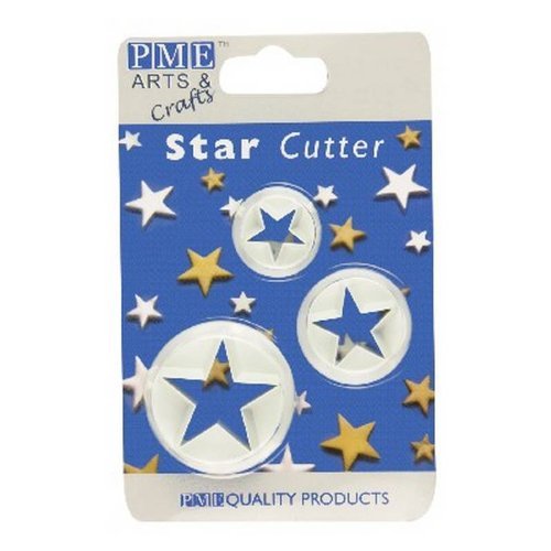 Pme Star Cutter Set Of 3, Standard, White #TOP3