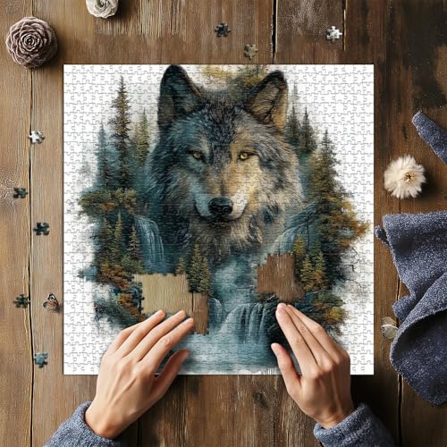 Puzzle Animal Lobo Horizontal 16+ Anos miniatura 5