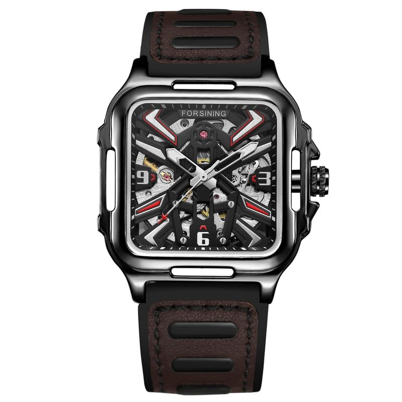 FORSINING Automatic Mechanical Skeleton Silicon Band Mens Watch - FSG8288 (B0D34L76LK) Amazon Price History, Amazon Price Tracker