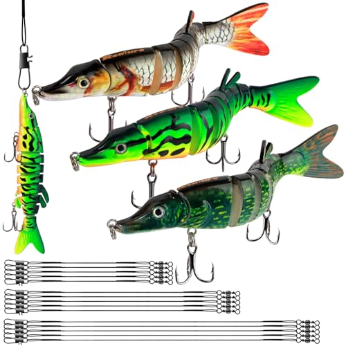 Realure 3 Pcs Multi Jointed Pike...