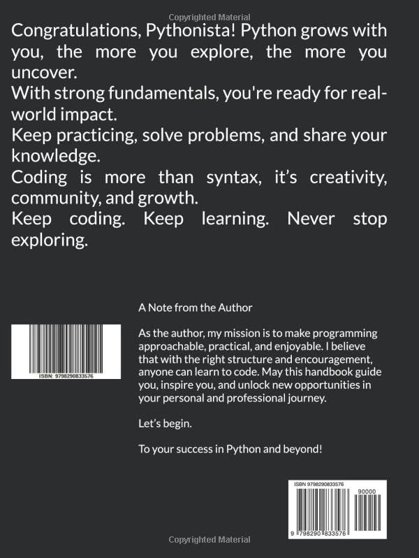 Image of The Python Handbook: A Structured and Time Efficient Guide for Mastering Programming