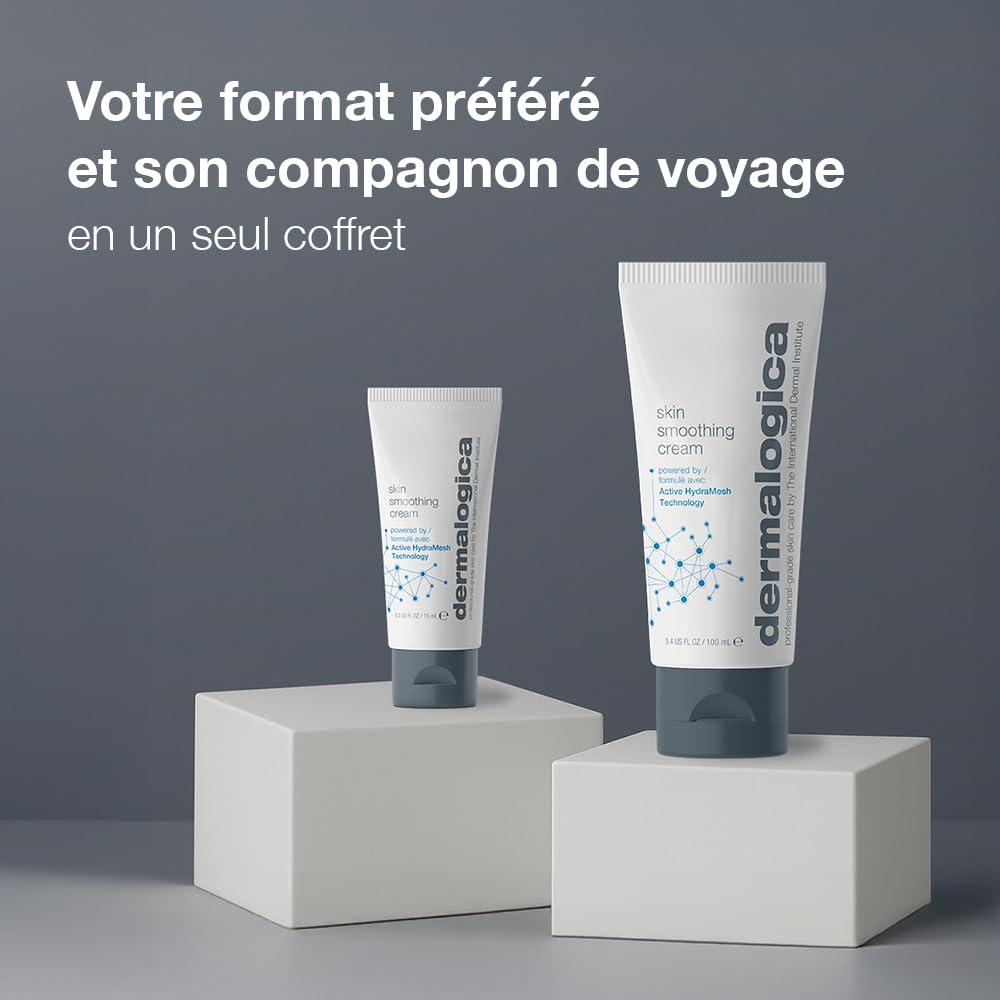 Dermalogica Skin Smoothing Cream Crema Hidratante 115ml Pack | Crema hidratante de textura media con vitaminas C y E que aporta hasta 48 horas de hidratación.