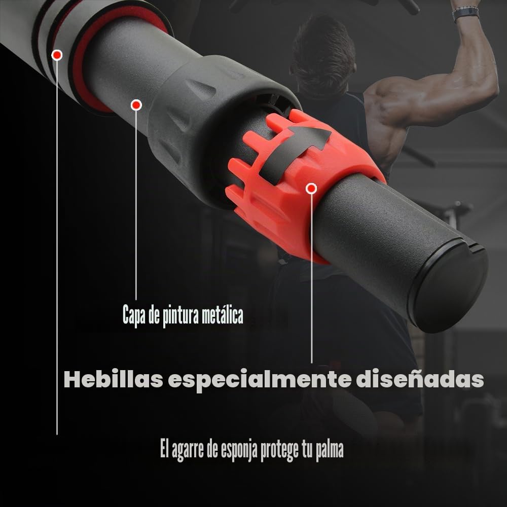 Barra de dominadas para marco de puerta, 70-90 cm, 90-110 cm, barra de dominadas sin tornillo, carga de hasta 250 kg