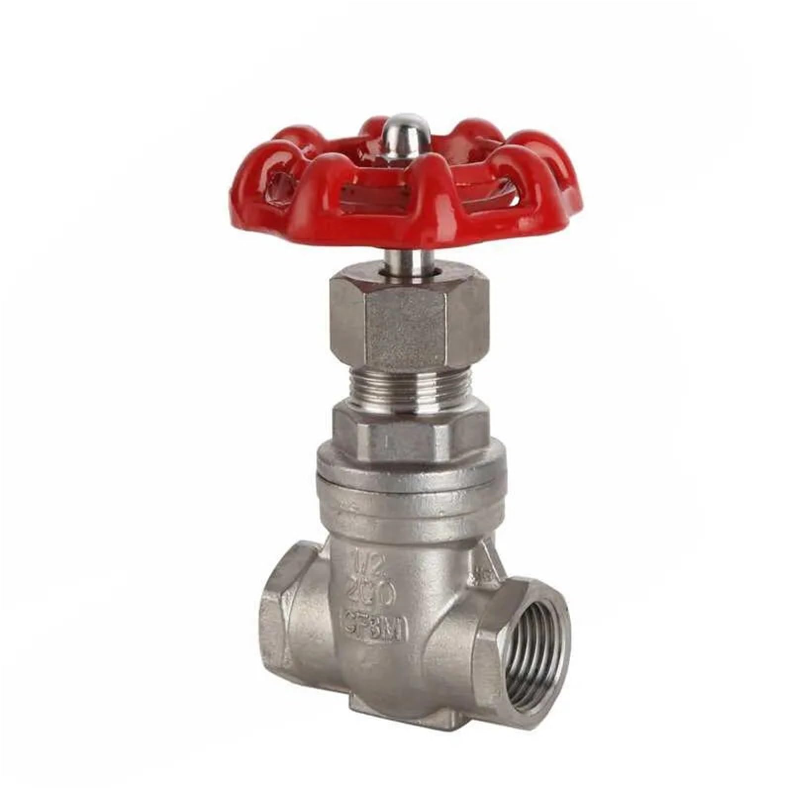 Valvola a saracinesca in acciaio inossidabile con filettatura femmina da 1/2" 3/4" 1" 2" DN15 DN20 DN25 DN32 DN40 DN50 passante 1,6 MPa per Petrolio(DN20)