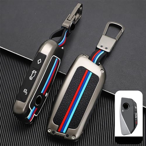 Amazon.com: OLLEN Heavy Zinc Alloy Key Fob Cover, Fit for BMW 2023 2024 ...