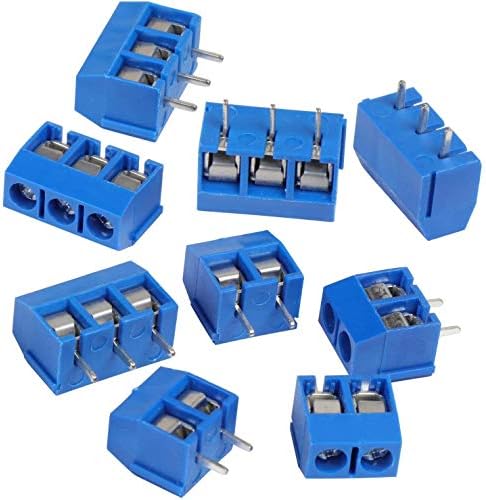 60pcs PCB Board Kits, 20pcs Double Sided PCB Prototype Universal Boards 20pcs 2/3Pin Printed Circuit Board Screw Terminal 20pcs Male/Female Header Connector. for Arduino DIY Soldering