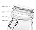 Masthome Glass Storage Jars Set of 4, Glass Food Container with Airtight Lid & Leak Proof Gasket, for Oats Canning Cereal Pasta Sugar Coffee Nuts Spices, 15 PCS Food Storage Bags Included