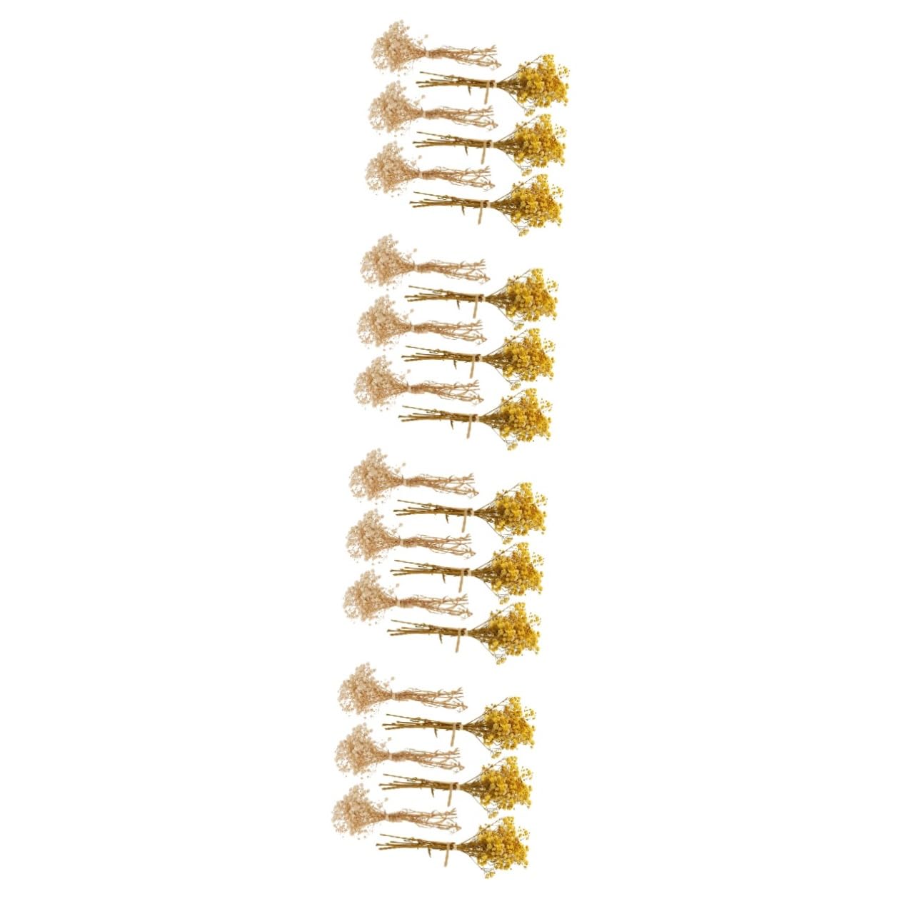 OUNONA 24stücke Künstliche Atemblumen Trockenblumenstrauß Für Hochzeitsdekoration Langlebig Und Vielseitig Für Zuhause Garten Party Blumenarrangements