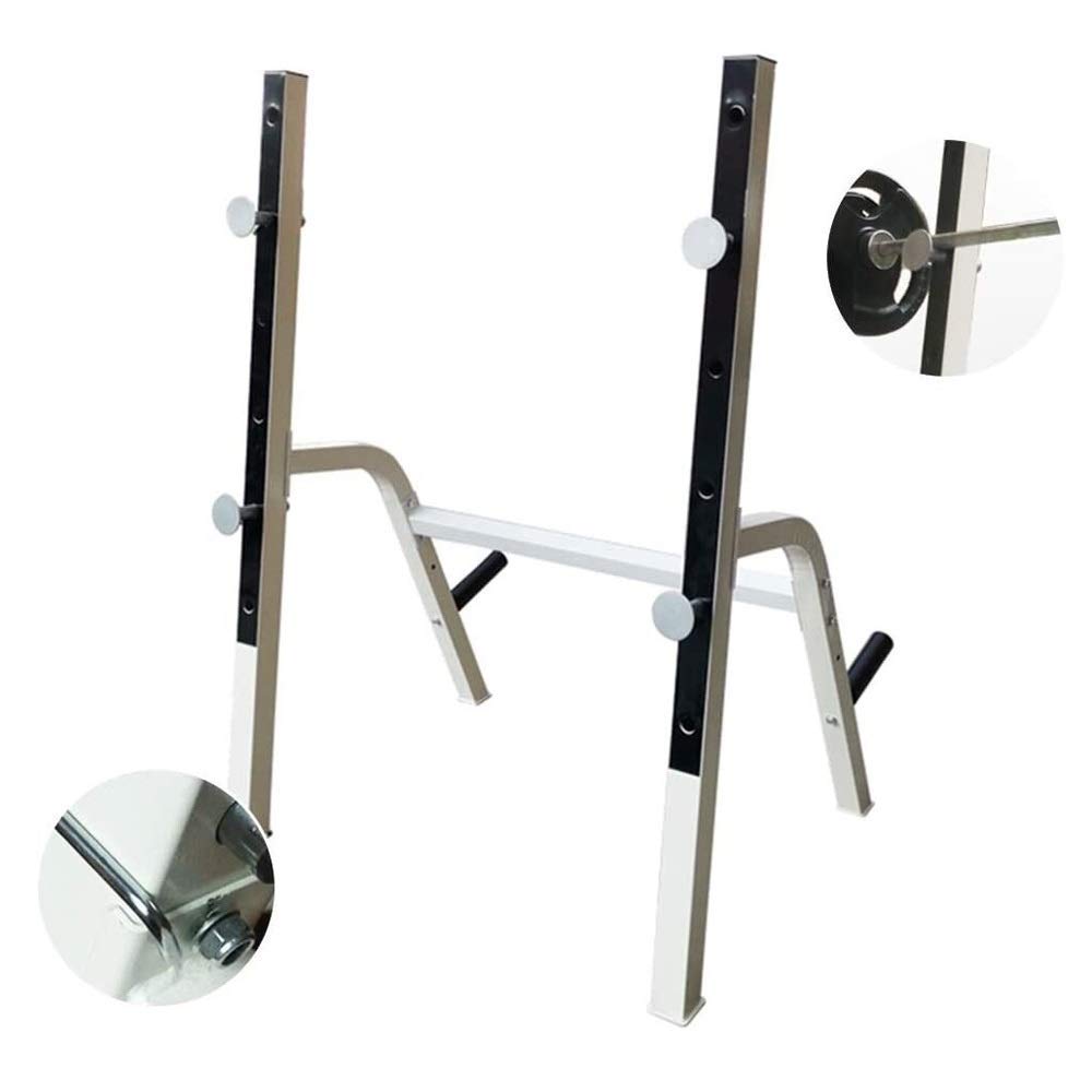 AYCDL Adjustable Benches Squat Rack Adjustable Barbell Rack Bench Press Fitness Equipment Home Men's Squat Rack Weightlifting Rack Benches,Fat Burning,Black-104 * 79 * 150cm