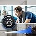 Ultrasport F-Bike, F-Rider Basics, Fahrradtrainer, Fitnessfahrrad LCD Trainingscomputer, klappbarer Heimtrainer, Maximales Benutzergwicht 110kg, Pulsmessung, 8 Widerstandsstufen, Trimmrad, Navy