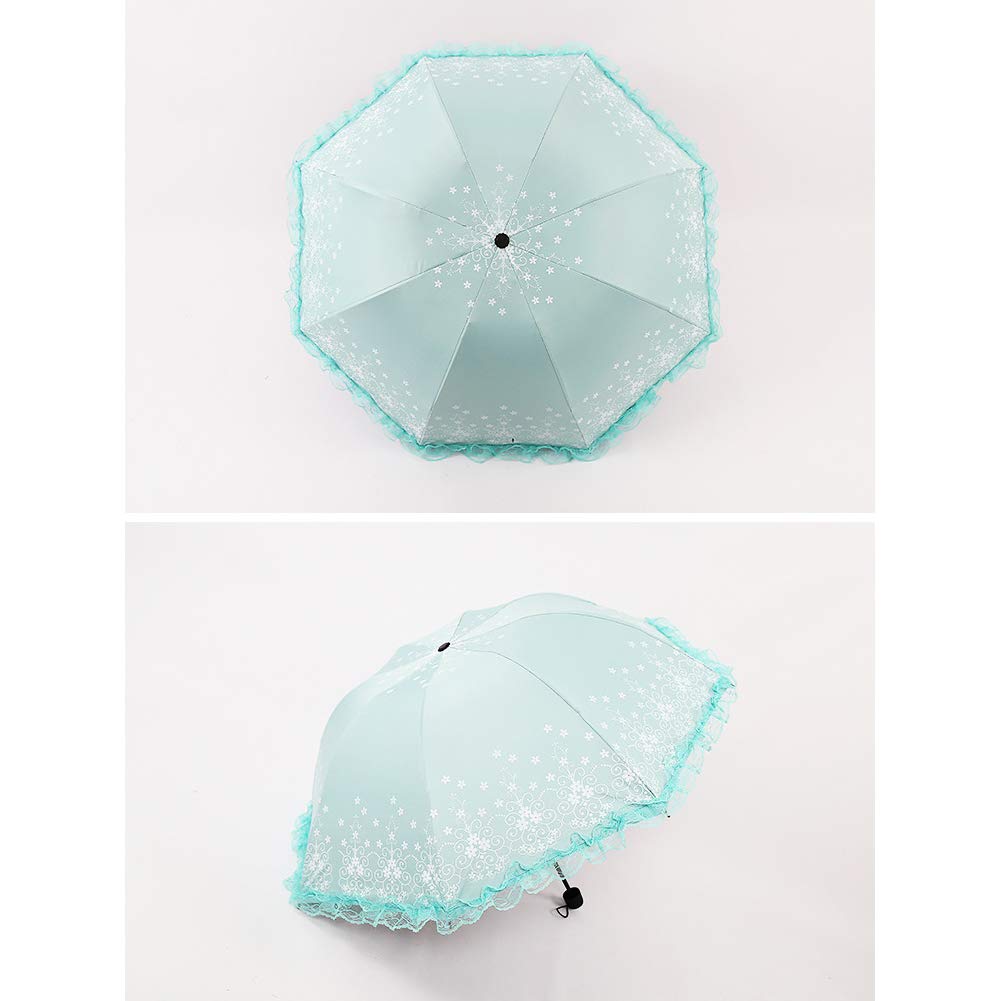 Umbrella Folding Manual Open and Close Sun Compact Unbreakable Walking Ladies Mens Unisex Party Parasol Rain Bridesmaid Bridal Travel Keep You Cooler in Hot Summer