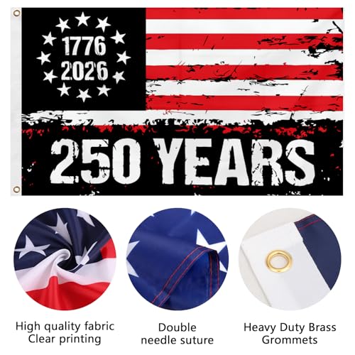 Image of 3x5 FT American Flag - Double-sided printing USA Flag with Bold Quote inchWe'll Put a Boot in Your As s It's the American Way inch,Made of Polyester,Vibrant Colors, Brass Grommets for Outdoor & Indoor Display (250TH-1)